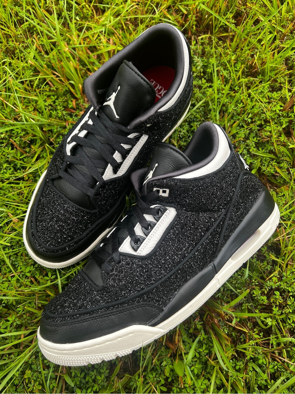 RARE Air Jordan 3 size 11.5 Womens Vogue AWOK Black shoes